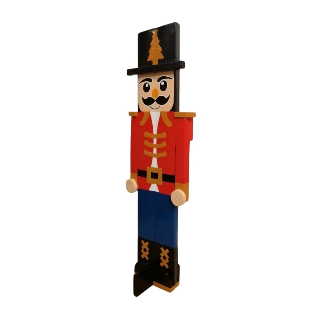 Upcycled pallet-wood nutcracker
